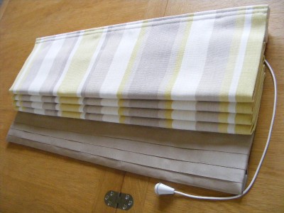 Roman Blind In Laura Ashley Awning Stripe Fabric Ebay
