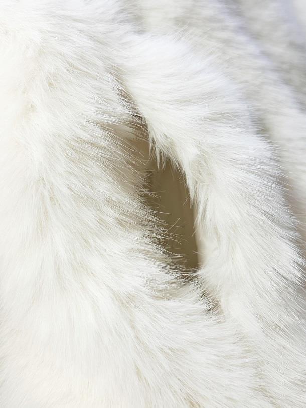 ZARA ZW ECRU WHITE SOFT FAUX FUR TEDDY BEAR COAT EXTRA LARGE