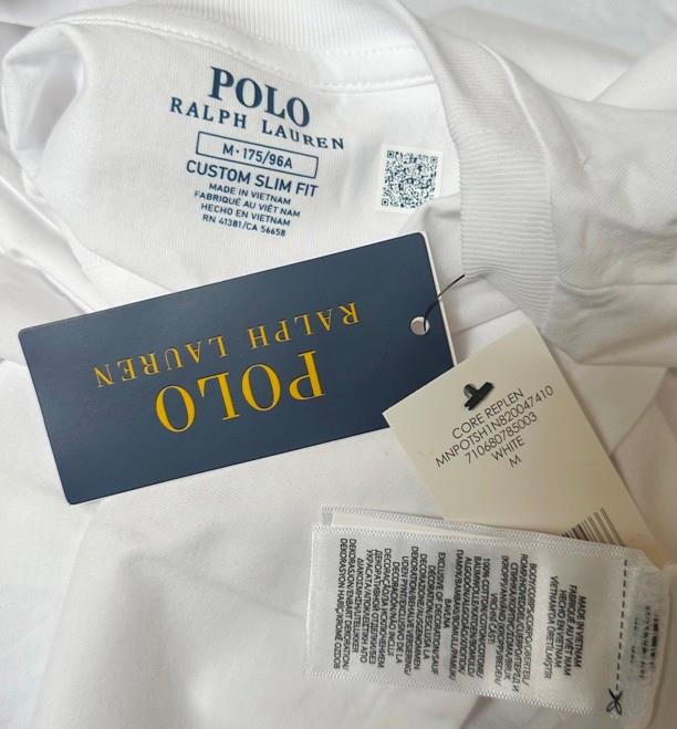 GENUINE QR POLO RALPH LAUREN CREW NECK PONY LOGO SLIM FIT