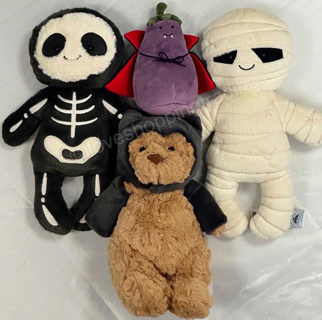 JELLYCAT HALLOWEEN BARTHOLOMEW BEAR BAT FLUFFY PLUSH CUDDLY TOY