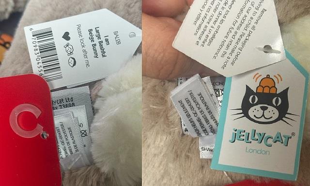 JELLYCAT LARGE BASHFUL BEIGE BUNNY RABBIT COLLECTABLE PLUSH CUDDLY