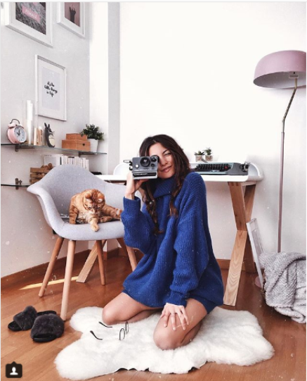 zara blue sweater dress