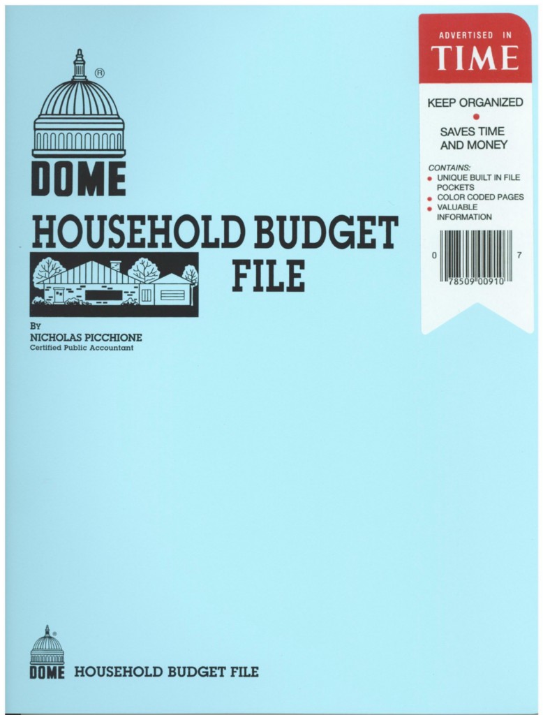 Forms & Record Keeping 840 Blue Dome 7.5-Inch Simplified Home Budget