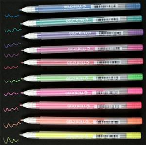 Bold Point Gel Ink Sakura Gelly Roll Moonlight Pen Set 10 Colors 38176