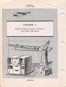 1943 AAF OQ-2A RADIO AIRPLANE TARGET/CATAPULT FLIGHT MANUAL AIRCRAFT
