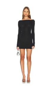 FREE PEOPLE Call Me Later Long Sleeve Minidress in Black Size L | eBay