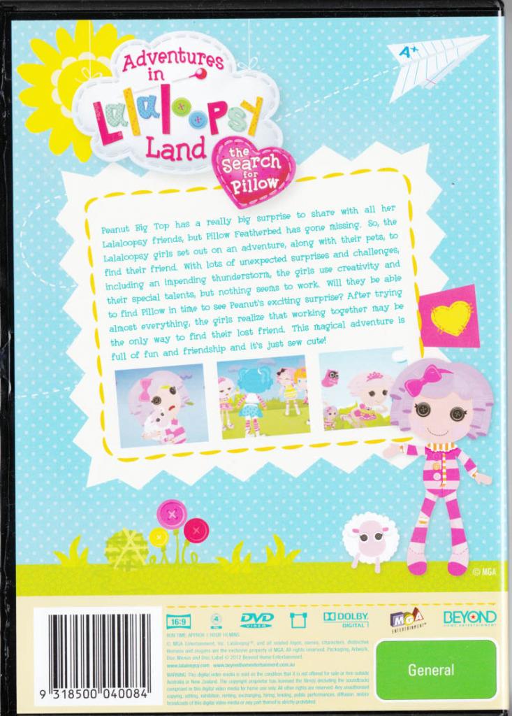 ADVENTURES IN LALALOOPSY LAND THE SEARCH FOR PILLOW REGION 4 DVDFREE