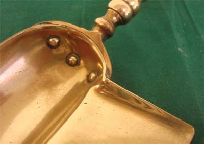 vintage brass crumb tray entitled scott