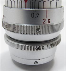 VTG Steinheil Munchen Cassar 2.8 36 mm Camera Lens & Shade