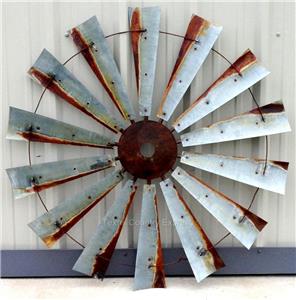 47" Rustic Texas Windmill Head Fan Western Ranch Barn ...