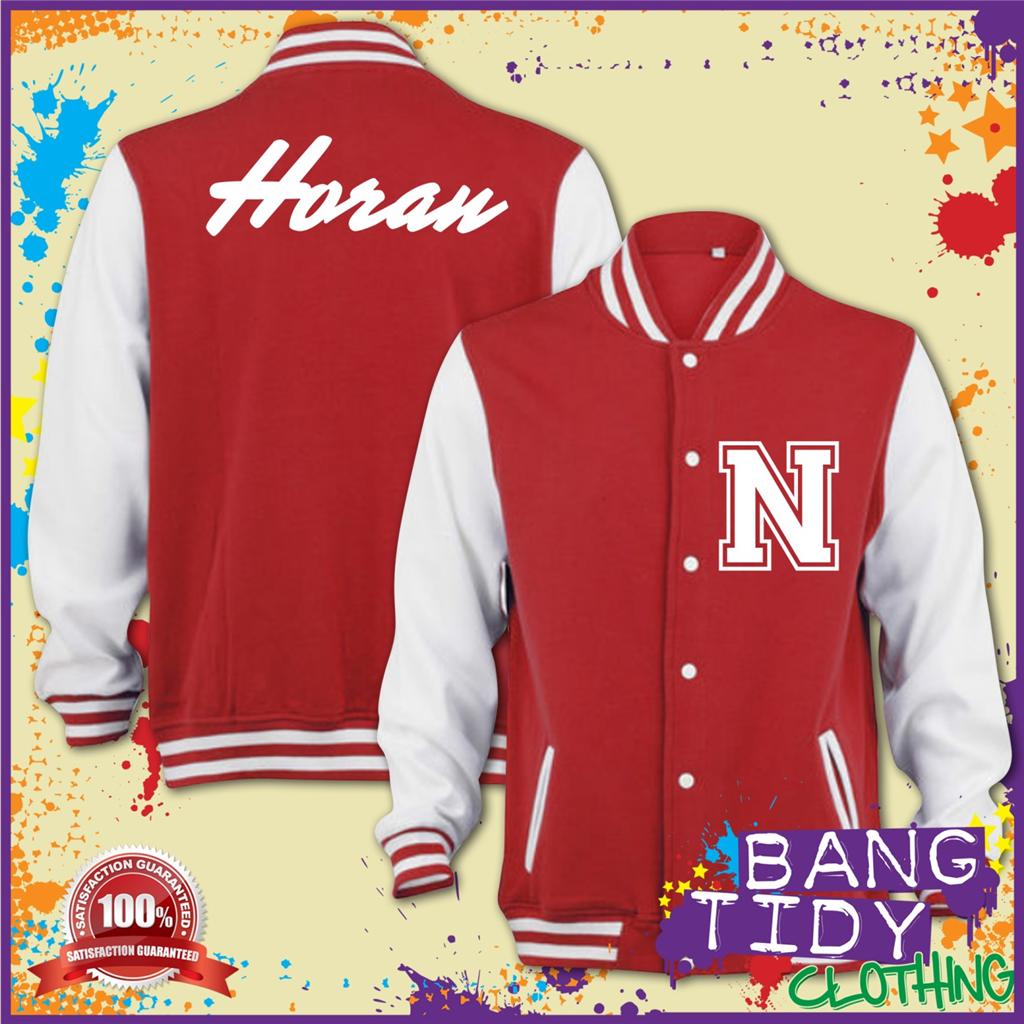 Niall Horan One Direction 1D Inspired Varsity Baseball College Letterman Jacket