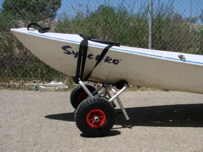 New Aluminum Kayak Jon Boat Canoe Gear Dolly Cart Trailer 