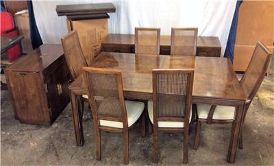 Details About Henredon Dining Room Set W 6 Cane Back Chairs 2 Buffet Servers Leafs Pads Details About Henredon Dining Room Set W 6 Cane Back Chairs 2 Buffet Servers Leafs Pads