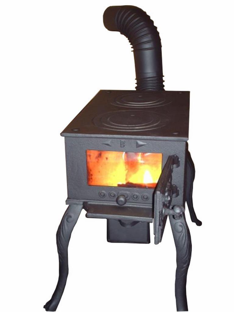 5kW Cast Iron Coal Wood Burner Stove Heater Shed