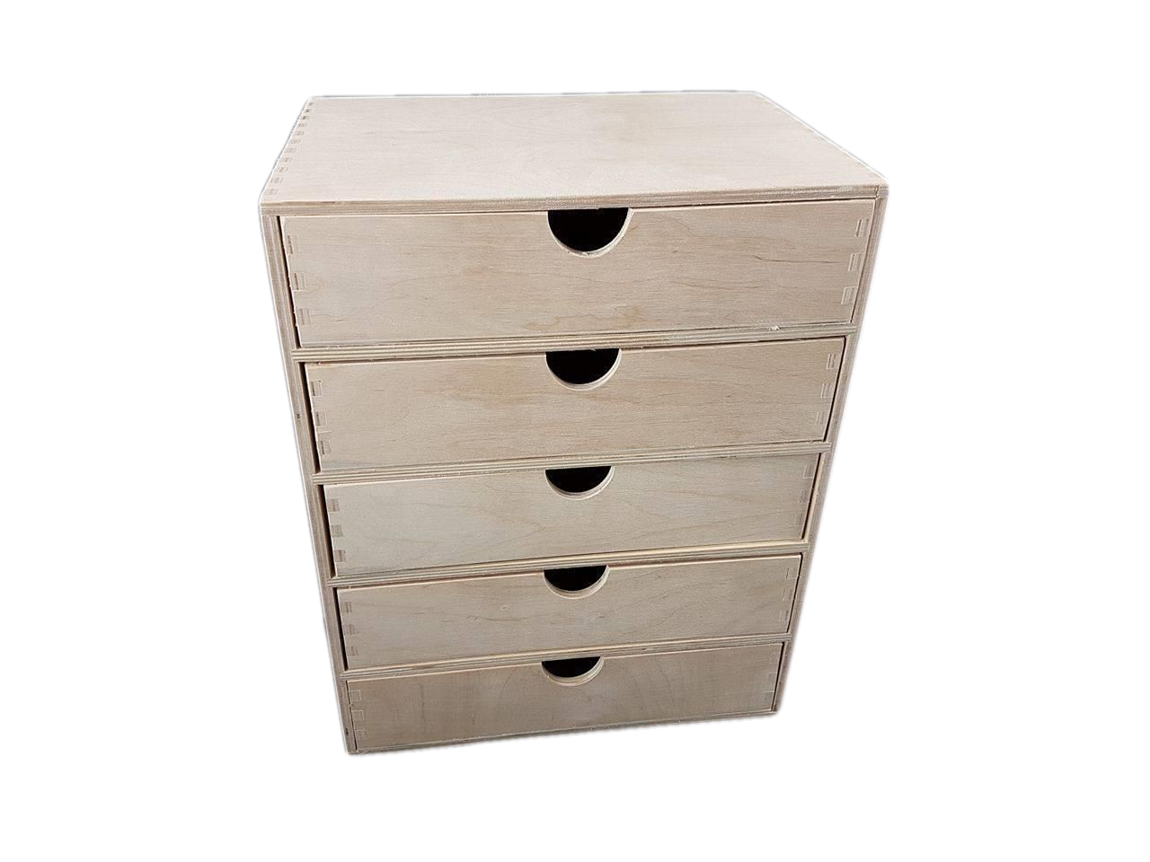 A4 Plain Wooden Cupboard Chest Shelf With Drawers Storage Desktop