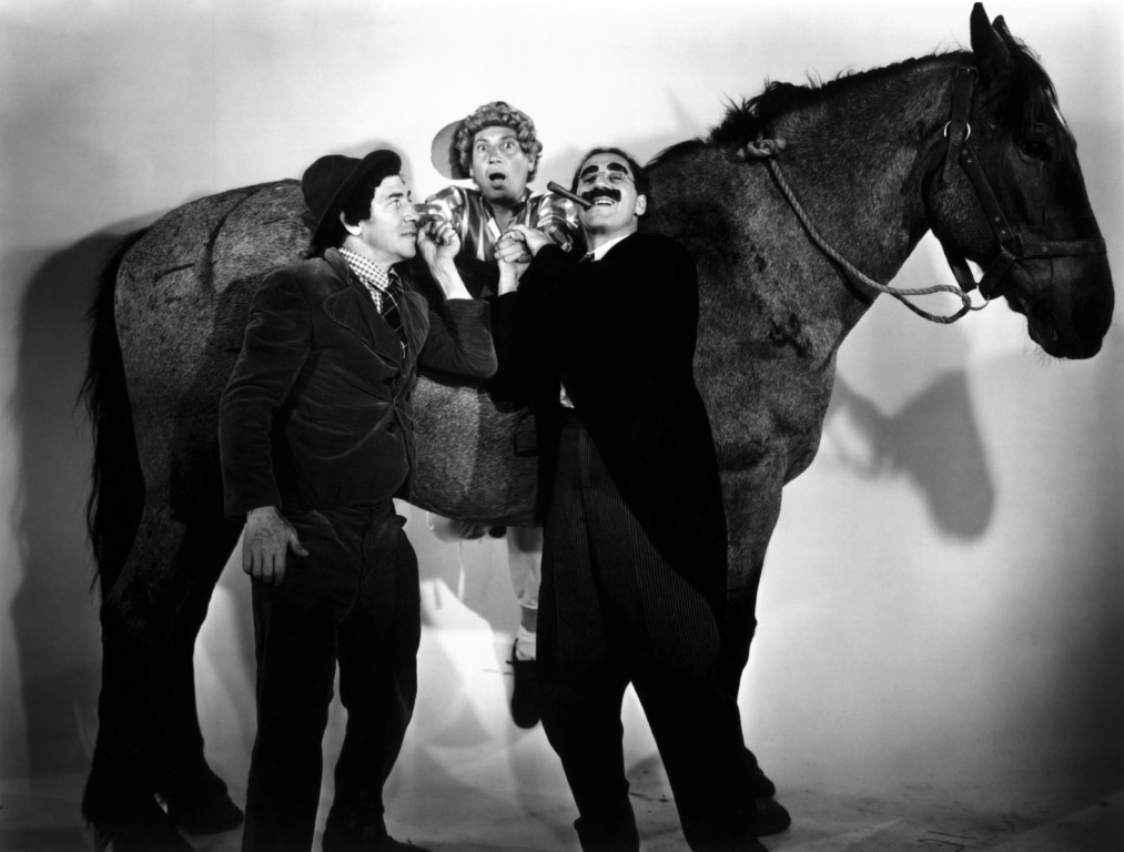 marx brothers harpo chico groucho with horse vaudeville comedy 8
