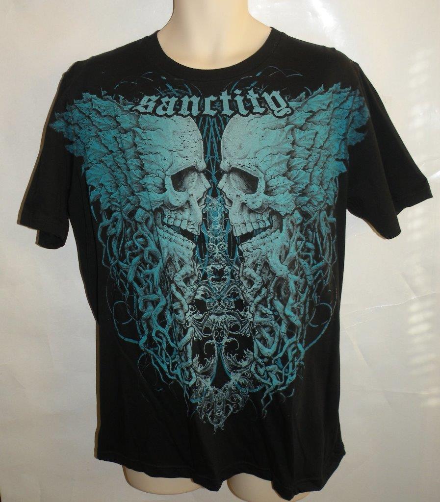 New Mens Re-Gen Recycled Generation Black Skull 100% ...