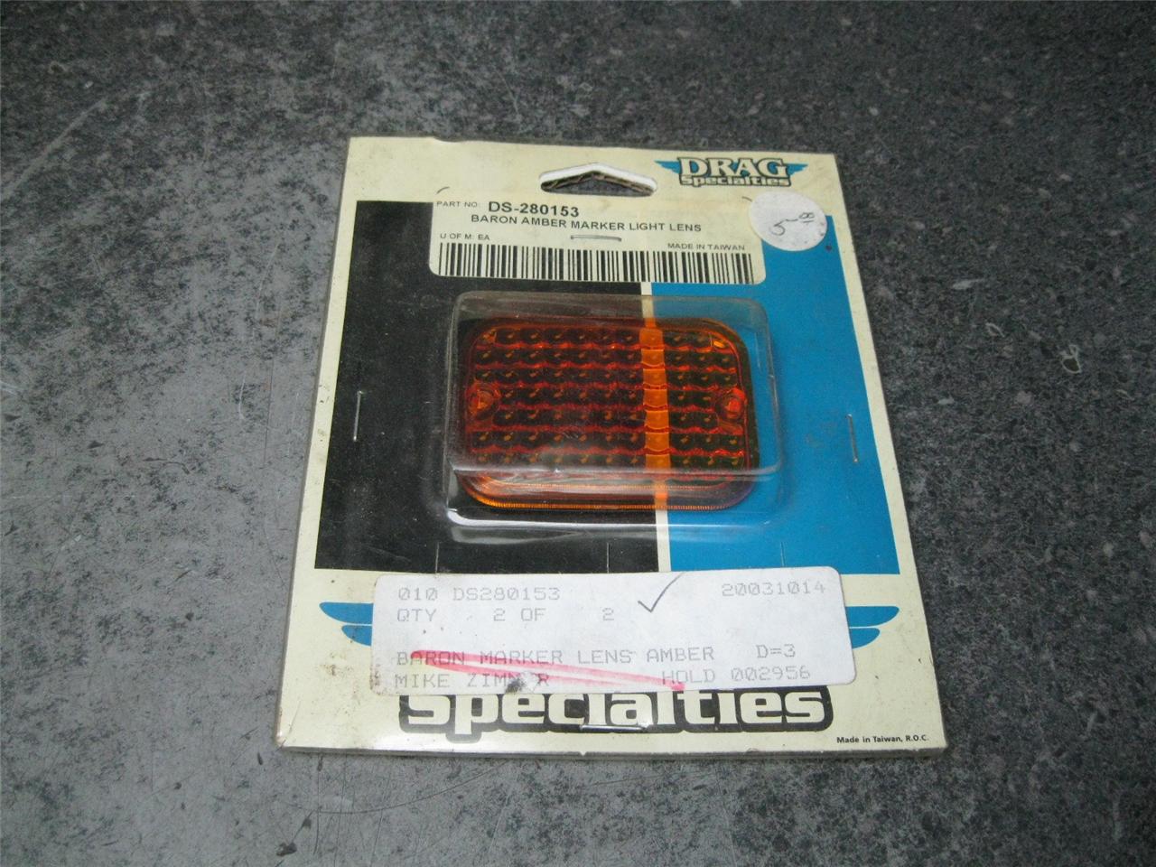 NOS Baron Amber Marker Light Lens DS-280153 23K | eBay