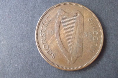 1935 eire ireland one penny coin