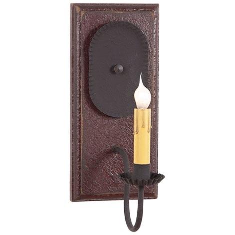 Country Electric Wilcrest Wood Wall Sconce in 5 Color ... on Primitive Electric Wall Sconces id=50699
