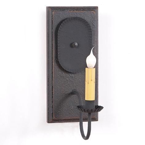 Country Electric Wilcrest Wood Wall Sconce in 5 Color ... on Primitive Electric Wall Sconces id=65966