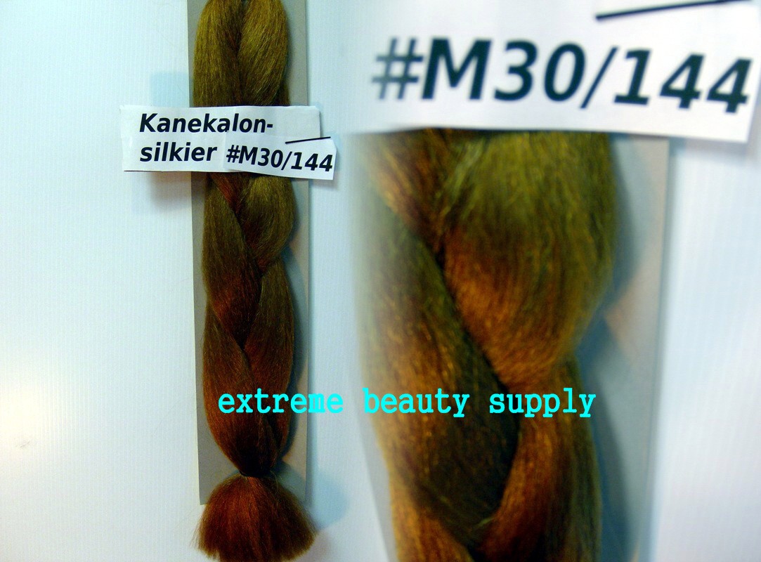 Silky Kanekalon Braid Hair Dreadlock Gold Brown 30 144 Ebay