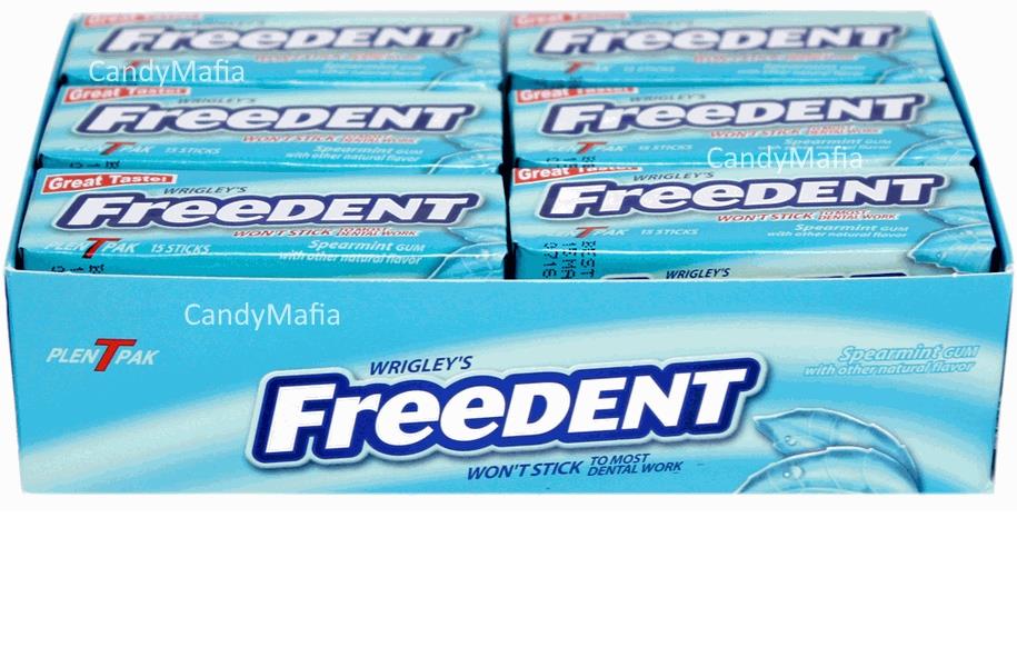 Freedent Spearmint Gum 12 pack 15 sticks PlenTPack won't stick to
