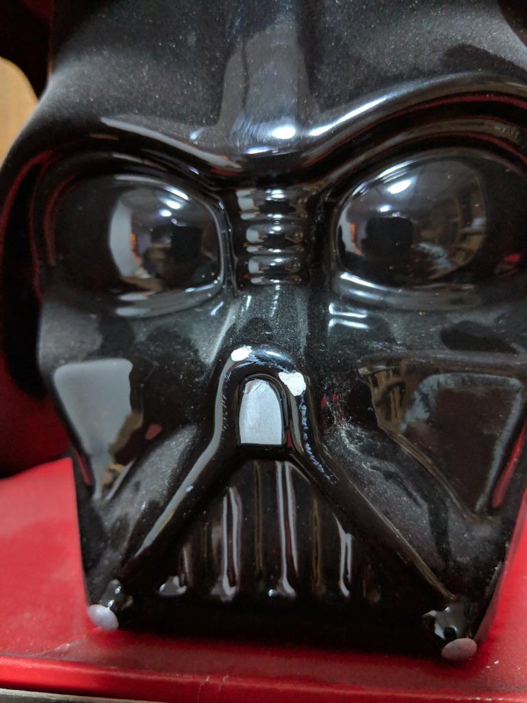 Star Wars Darth Vader Cookie Jar Collectible 9" Tall Ceramic Candy Nose