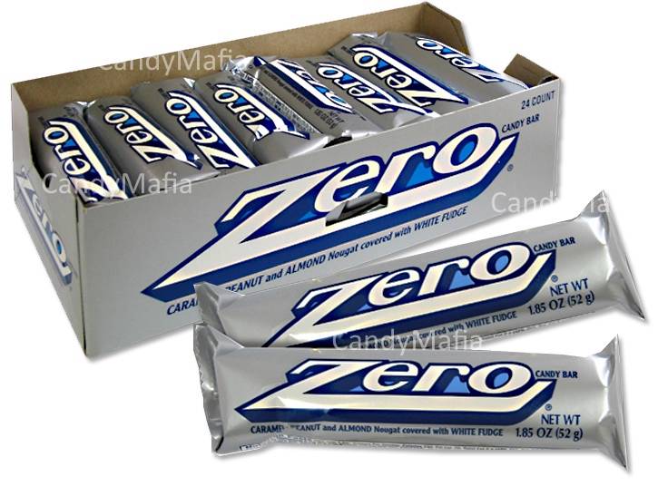 Zero Bar 24 count Zero Candy Bar white chocolate caramel and nougat