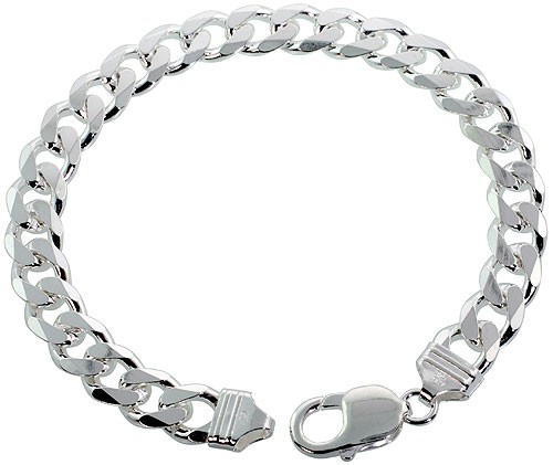 24 Necklace Sterling Silver Men S Cuban Curb Chain Pure 925 Italy 24 034 Necklace Sterling Silver Men 039 S