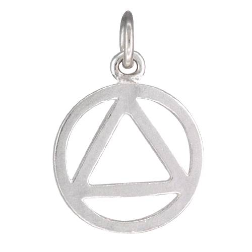 Sterling Silver Sobriety Symbol Recovery Pendant Special Charm ...