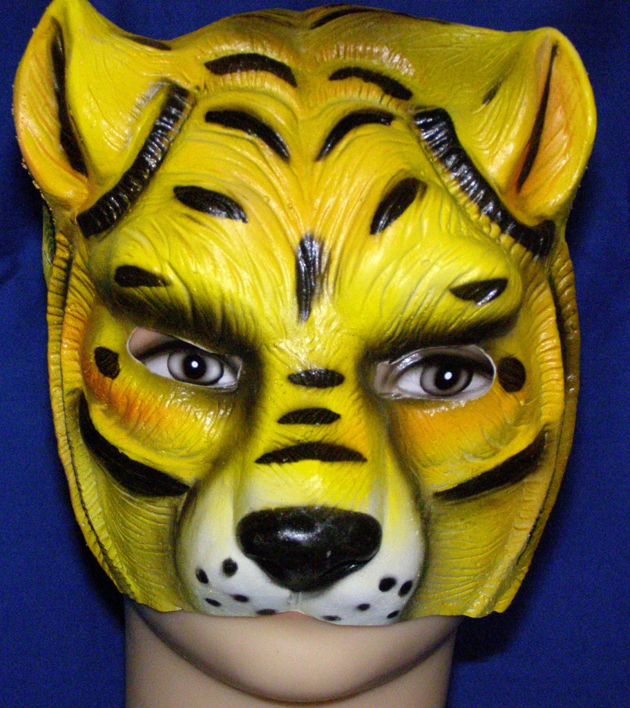 Half Face Rubber Tiger Mask Extra Ordinary Item | eBay