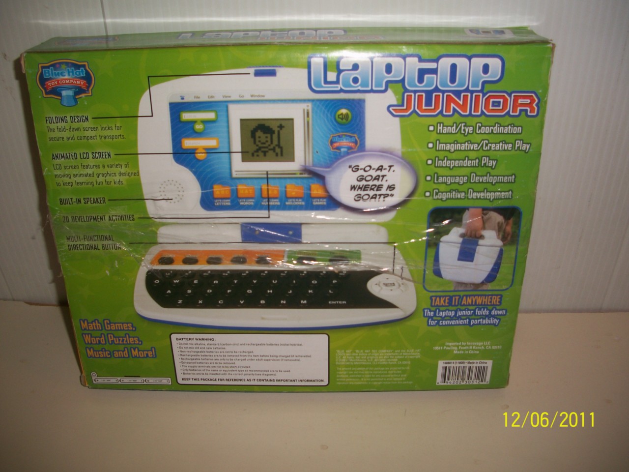 Blue hat toy company laptop sales