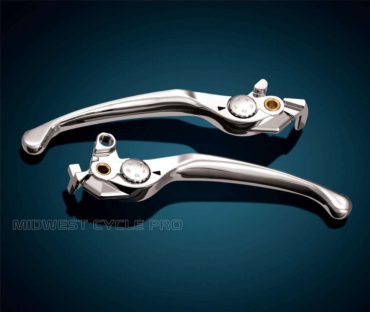 18-111BC Smooth Blade Lever Set Chrome for Honda Goldwing GL1800 and F6B