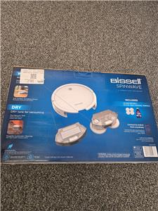 Bissell Spinwave Hard Floor Wet & Dry Robotic Vacuum Pearl White