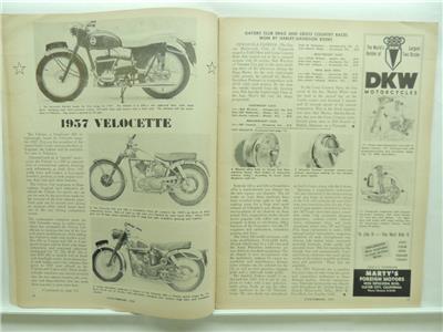 December 1960 CYCLE Magazine Triumph BMW NSU Motorcycle L9571