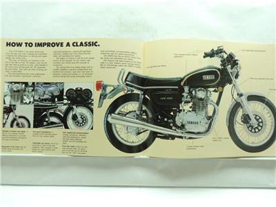 1979 Yamaha XS650 Motorcycle Dealer Sales Brochure B6358 | eBay