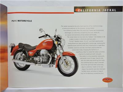 アラスカ パンフレット Moto Guzzi California Jackal Motorcycle Brochure B10300 | eBay