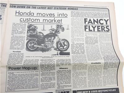 マサページ Motorcycle Weekly Newspaper 4 November 1978 Suzuki Kawasaki
