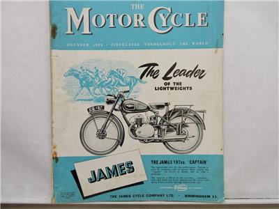 24 July 1952 The Motor Cycle Magazine James 197cc Captain 45cc