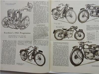October 12th 1950 The Motor Cycle Magazine Norton 944cc Twin 244cc