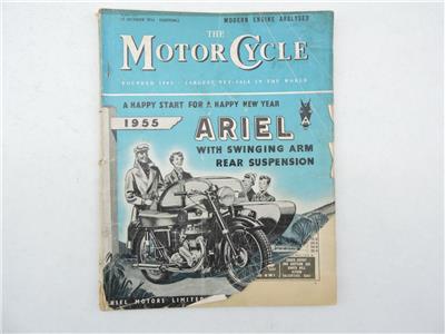 December 30 1954 Motorcycle Magazine Ariel 598 Triumph 149 L8373