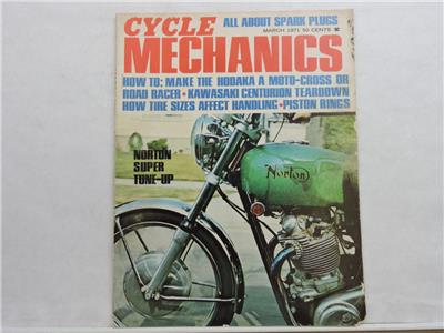 Cycle Mechanics Magazine March 1971 Hodaka Kawasaki Norton
