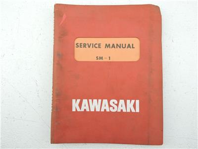 Kawasaki Service Manual SM-1 1969 1970 Models Part 99995-201