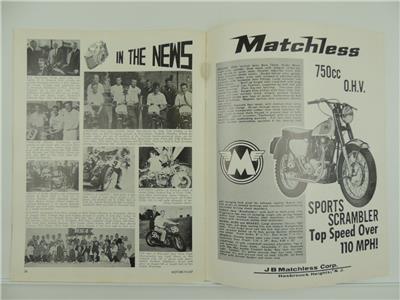 Aug 1964 Motorcyclist Magazine Yamaha BSA Matchless Sports Scrambler Jawa L9521 