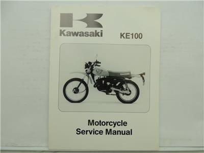 keページ Vintage 1976-1996 Kawasaki KE100 Motorcycle Service Manual
