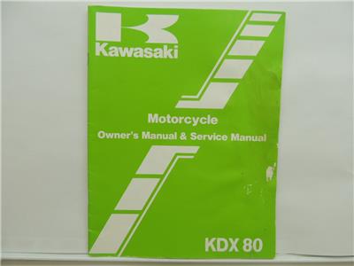 1984 Kawasaki Motorcycle Owners Manual And Service Manual L7989 | eBay