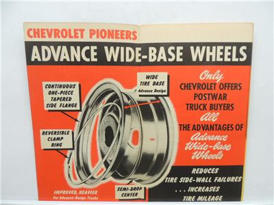 1940s The Pioneer Brochure Chevrolet Wheels Tire L10471 | eBay