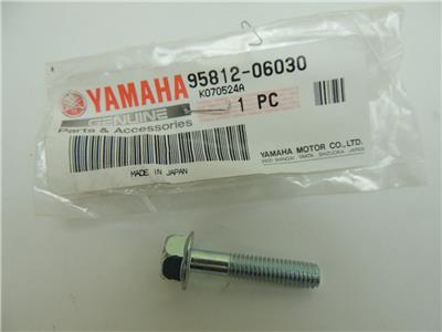 95812-06030 NOS Yamaha Fuel Tank Flange Bolt 2006-2016 YZFR6 YFM70