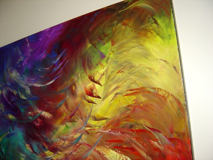 Modern Oil Knife Painting Wall Decor Eugenia Abramson Fine Art on PopScreen